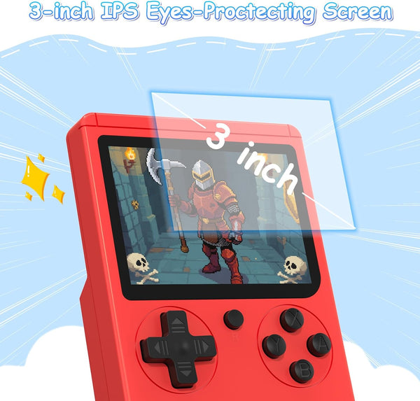 Consola Retro Roja Portátil Divertida