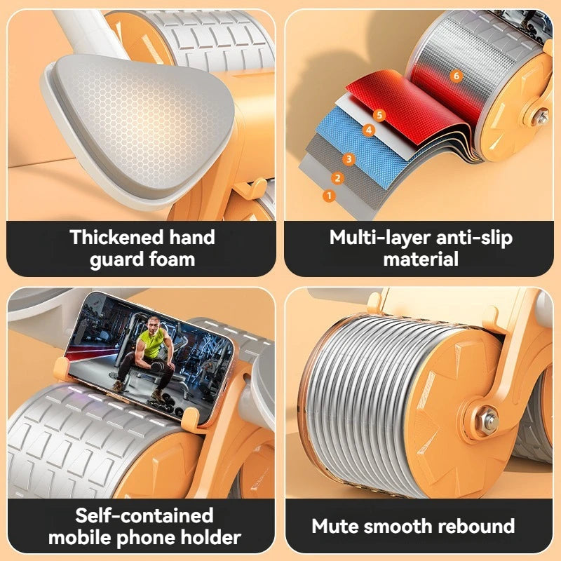 Ergonomic Abdominal Wheel with Support